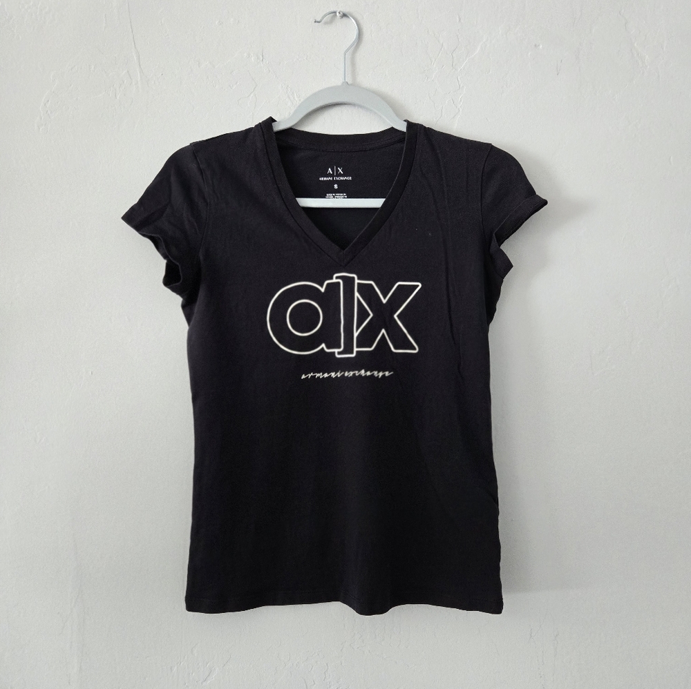 Armani Exchange Black Logo Tee